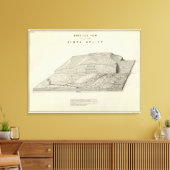 Vogelperspektive eines Teils des Uinta Uplift Leinwanddruck (Insitu (Wohnzimmer))