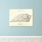 Vogelperspektive eines Teils des Uinta Uplift Leinwanddruck (Insitu (Holzboden))