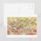 Vogelperspektive El Paso, Texas, Vintag Postkarte (Vorne/Hinten)