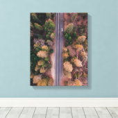 Vogelperspektive Foto in der Mitte Leinwanddruck (Insitu (Holzboden))