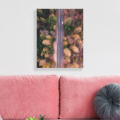 Vogelperspektive Foto in der Mitte Leinwanddruck (Insitu (Wohnzimmer))