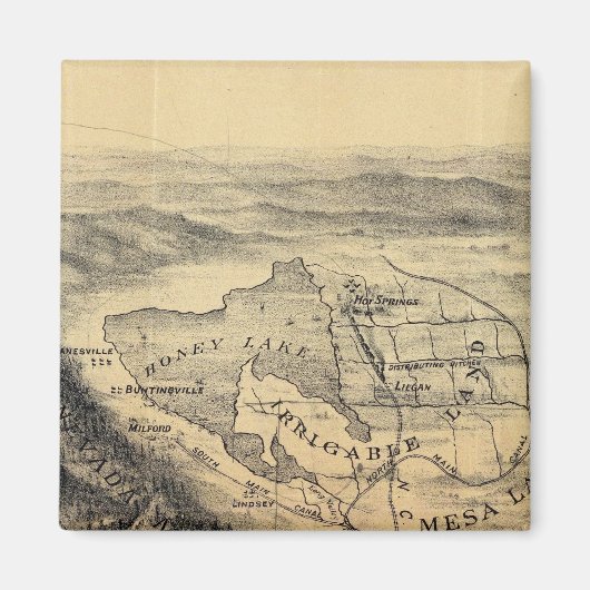 Vogelperspektive, Honey Lake Valley Magnet (Vorne)