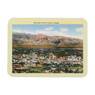 Vogelperspektive Tucson, Arizona Vintage Magnet