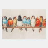 Vogelperspektive, Vogelkunst, Vogelkunst, Vogelkun Geschenkpapier Set (Vorderseite 2)