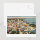 Vogelperspektive von Miami, Florida, Vintag Postkarte (Vorne/Hinten)