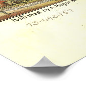 Vogelperspektive von New Ulm, Minnesota (1870) Poster (Ecke)