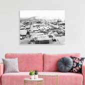 Vogelperspektive von Nome, Alaska mit Schnee Leinwanddruck (Insitu (Wohnzimmer))