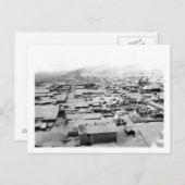 Vogelperspektive von Nome, Alaska mit Schnee Postkarte (Vorne/Hinten)