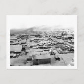 Vogelperspektive von Nome, Alaska mit Schnee Postkarte (Vorderseite)