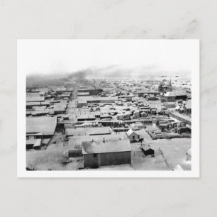 Vogelperspektive von Nome, Alaska mit Schnee Postkarte