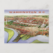 Vogelperspektive Washington D.C. (1901) Postkarte (Vorderseite)
