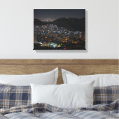 Vogelperspektivfotografie von Stadtlichtern Leinwanddruck (Insitu (Schlafzimmer))