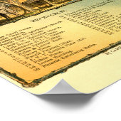 Vogelperspektivkarte von Phoenix, Arizona 1885 Poster (Ecke)