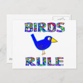 VÖGELREGELUNG POSTKARTE (Vorne/Hinten)