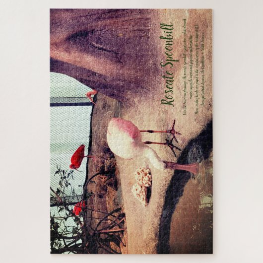 Vogelroseate Spoonbill Puzzle (Vertikal)