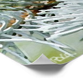 Vogelrot Poster (Ecke)