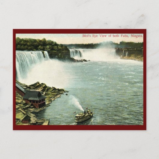 Vogel's Eye View, Niagara Falls Vintag Postkarte (Vorderseite)