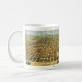 Vogel's Eye View of Champaign Illinois (1869) Kaffeetasse (Links)