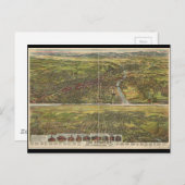 Vogel's Eye View of Los Angeles California im Jahr Postkarte (Vorne/Hinten)