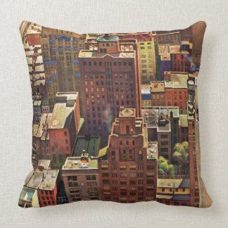 Vogel's-Eye View of New York City by John Falter Kissen