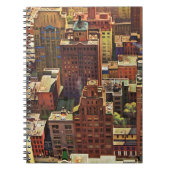 Vogel's-Eye View of New York City by John Falter Notizblock (Vorderseite)