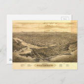 Vogel's Eye View of Victoria, British Columbia, Ca Postkarte (Vorne/Hinten)