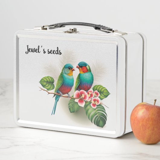Vogelsamencontainer Metal Lunchbox (Beispiel)
