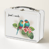 Vogelsamencontainer Metal Lunchbox (Vorderseite)