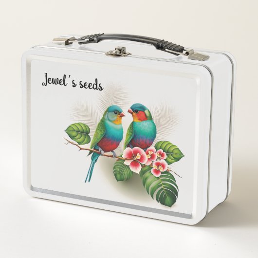 Vogelsamencontainer Metal Lunchbox (Vorderseite)