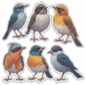 Vogelsang-Aufkleber-Sammlungsset 🐦 Aufkleber (Vorderseite)