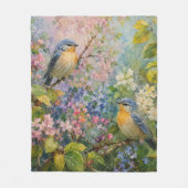 Vogelsang unter Blüten Fleecedecke (Vorderseite)