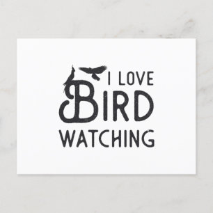 Vogelschau Ich liebe Vogelschau Vintage Vogel Postkarte