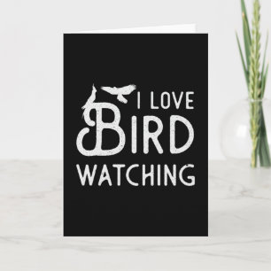Vogelschau Ich liebe Vogelschauspiel Vogelbeobacht Karte