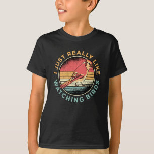 Vogelschau wie Vögel beobachten Vogelbeobachter T-Shirt