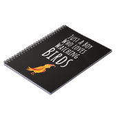 Vogelschaugeschenke für Jungen für Kinder Ornithol Notizblock (Linke Seite)