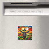 Vogelscheuche Arbeit Magnet (In Situ (Geschirrspüler))