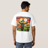 Vogelscheuche Arbeit T-Shirt (Schwarz voll)