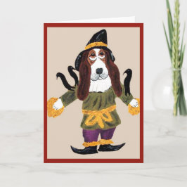 Vogelscheuche Basset Hound Karte