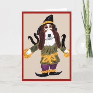 Vogelscheuche Basset Hound Karte