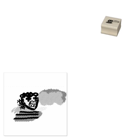Vogelscheuche Freude Gummistempel (Stempel)