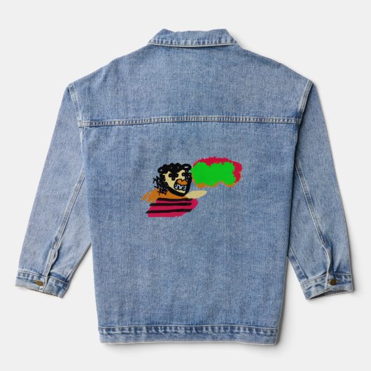 Vogelscheuche Freude Jeansjacke (Rückseite)