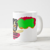 Vogelscheuche Freude Jumbo-Tasse (Vorderseite Rechts)