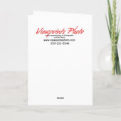 Vogelscheuche-Geburtstags-Karte Karte (Rückseite)