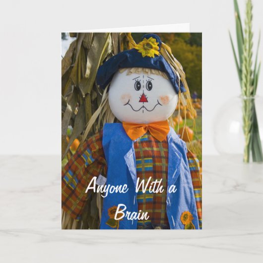 Vogelscheuche-Geburtstags-Karte Karte (Vorderseite)