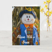 Vogelscheuche-Geburtstags-Karte Karte (Gelbe Blume)