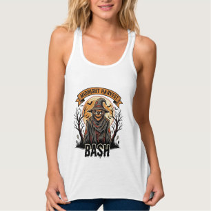 Vogelscheuche Halloween-Shirt Vintage-Gravur-Party Tank Top