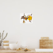Vogelscheuche im Flug Poster (Küche)