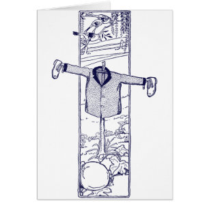 Vogelscheuche im Garten