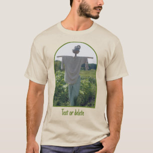 Vogelscheuche im Gartenfeld personalisiert T-Shirt