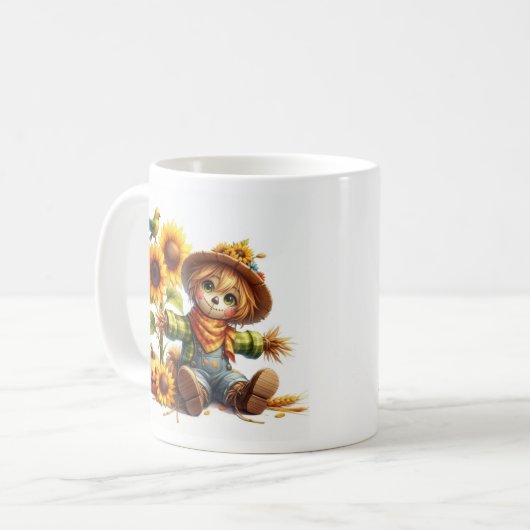 Vogelscheuche Kaffeetasse (Vorderseite Links)
